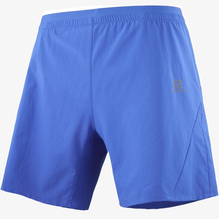 Calções Salomon Cross 7'' Masculino Azuis | PT T43517